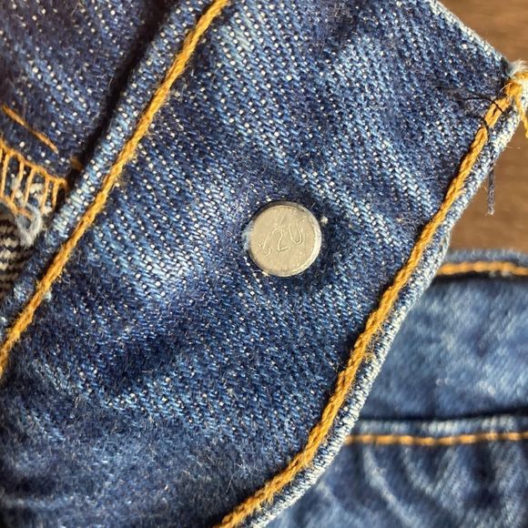 Mens Vintage 2000 517 Dark Wash Levi Orange Tab Jeans size 38x32 - Picture 8 of 14